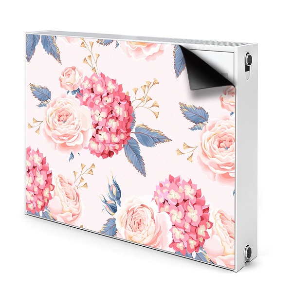 Funda magnética para el radiador Hortensias