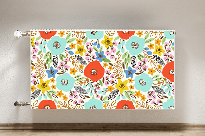 Cubierta decorativa del radiador Flores de prado