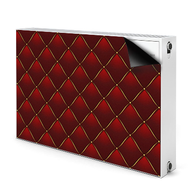 Funda magnética para el radiador Patrón de acolchado rojo