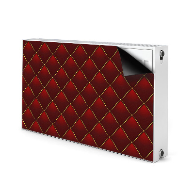 Funda magnética para el radiador Patrón de acolchado rojo