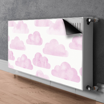 Funda magnética para el radiador Nubes rosas