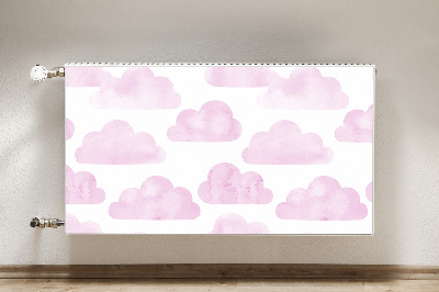 Funda magnética para el radiador Nubes rosas