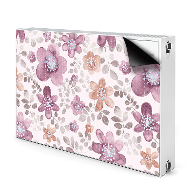 Funda magnética para el radiador Flores rosadas