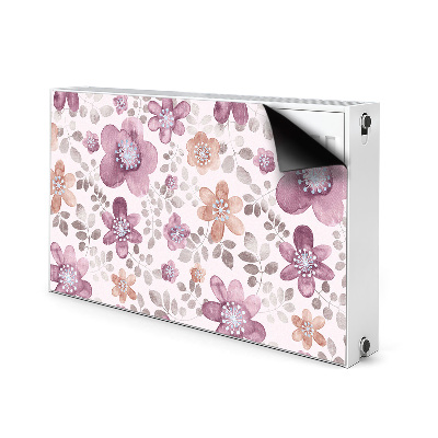 Funda magnética para el radiador Flores rosadas