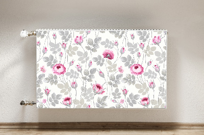 Cubierta decorativa del radiador Rosas pastel