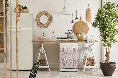 Imán decorativo para lavavajillas Flores pintadas