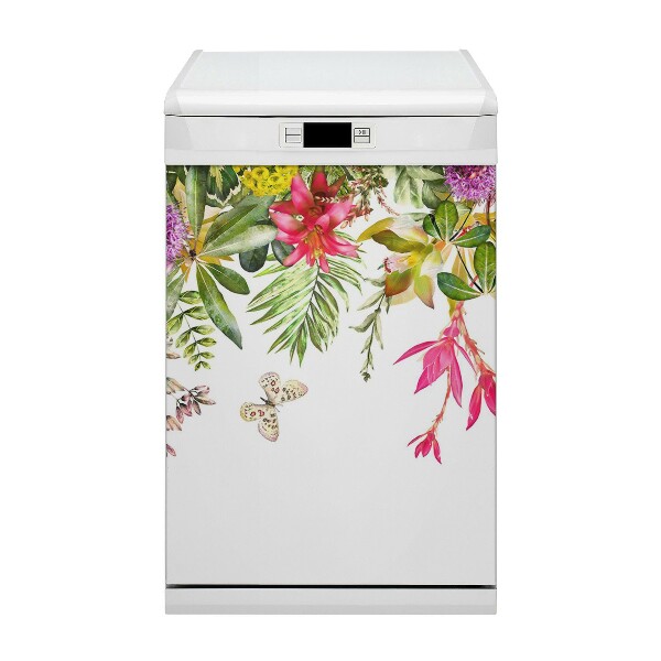 Imán decorativo para lavavajillas Plantas tropicales