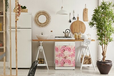 Funda magnética para lavavajillas Rosas e hortensias