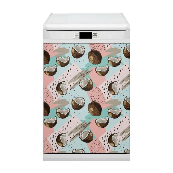 Funda magnética para lavavajillas Nueces de coco