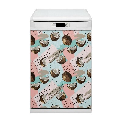 Funda magnética para lavavajillas Nueces de coco