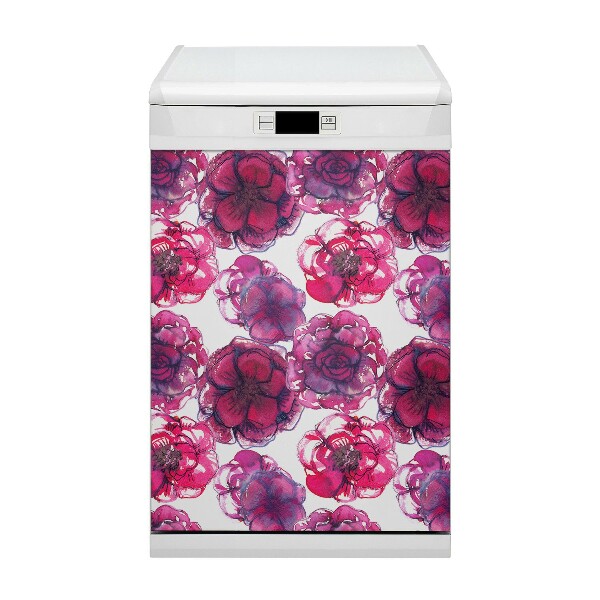 Imán decorativo para lavavajillas rosas rojas