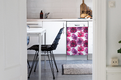 Imán decorativo para lavavajillas rosas rojas