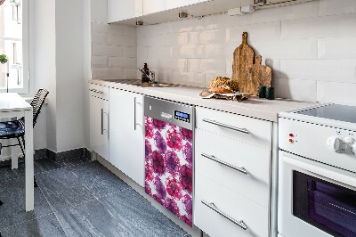 Imán decorativo para lavavajillas rosas rojas