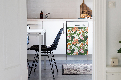 Funda magnética para lavavajillas Flores murales