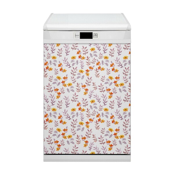 Imán decorativo para lavavajillas Flores pintadas
