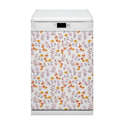 Imán decorativo para lavavajillas Flores pintadas