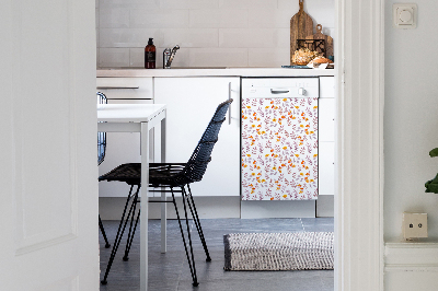 Imán decorativo para lavavajillas Flores pintadas