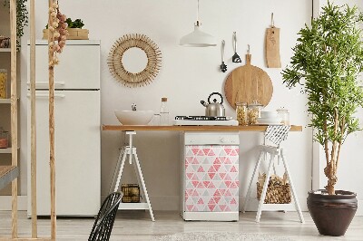 Imán decorativo para lavavajillas Triángulos rosas