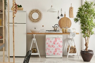 Imán decorativo para lavavajillas Triángulos rosas