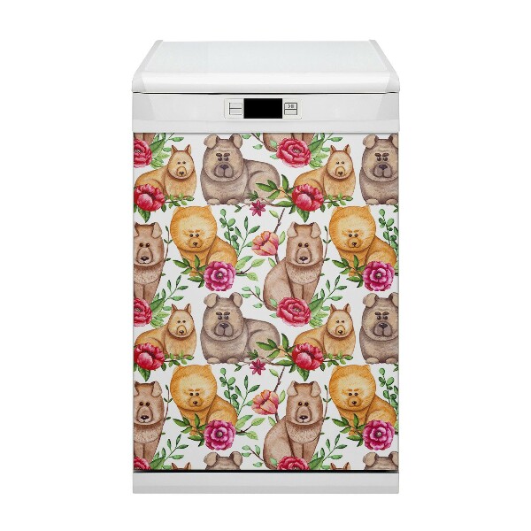 Funda magnética para lavavajillas Chow Chow Dogs