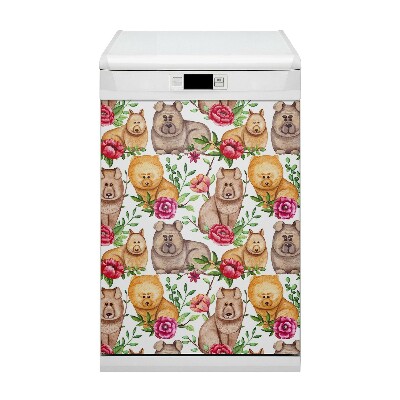 Funda magnética para lavavajillas Chow Chow Dogs
