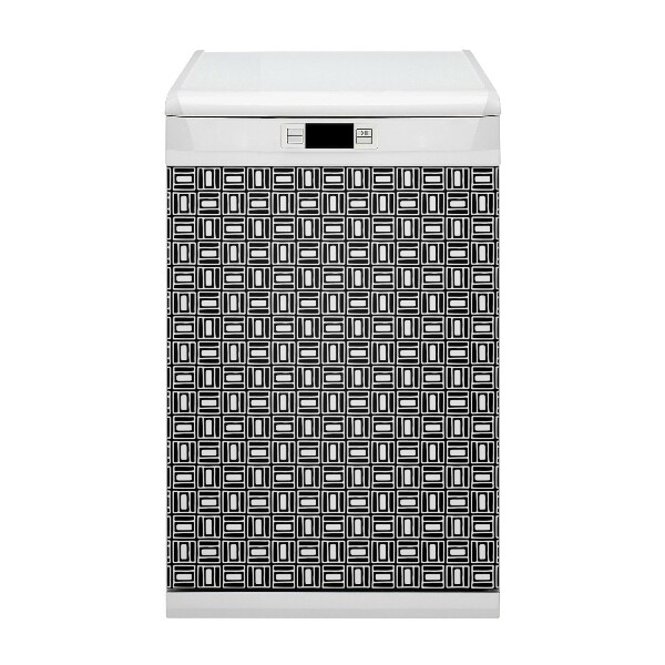 Funda magnética para lavavajillas Patrón geométrico