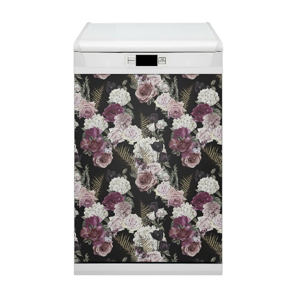 Cubierta para lavavajillas Flores románticas