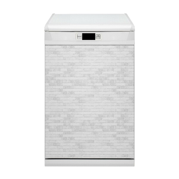 Funda magnética para lavavajillas Ladrillo blanco