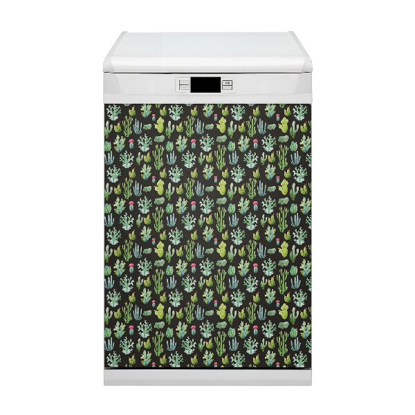 Funda magnética para lavavajillas Pequeños cactus