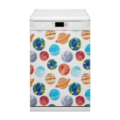 Imán decorativo para lavavajillas Planetas coloridos