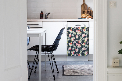 Imán decorativo para lavavajillas Flores pintadas