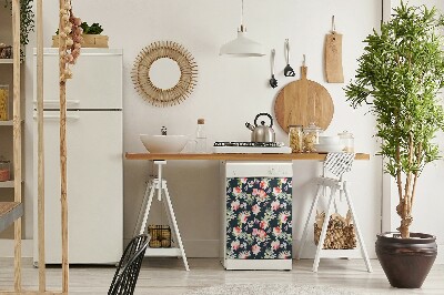 Imán decorativo para lavavajillas Flores pintadas