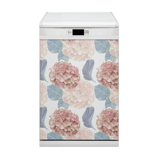 Funda magnética para lavavajillas Macizo de flores dibujado