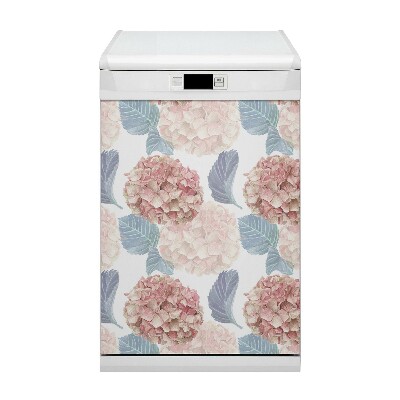 Funda magnética para lavavajillas Macizo de flores dibujado