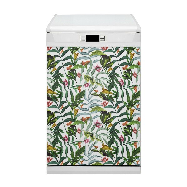 Funda magnética para lavavajillas Flora tropical