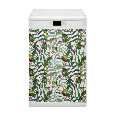Funda magnética para lavavajillas Flora tropical