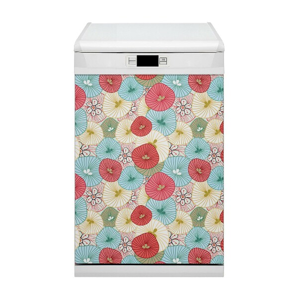 Funda magnética para lavavajillas Patrón floral