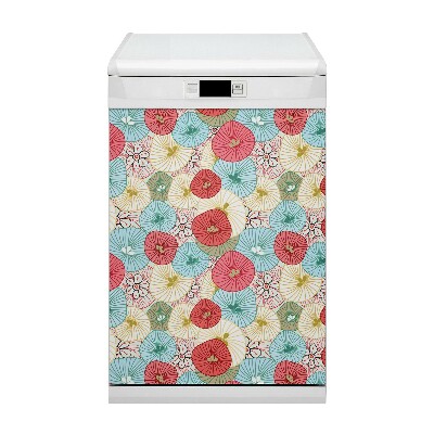 Funda magnética para lavavajillas Patrón floral