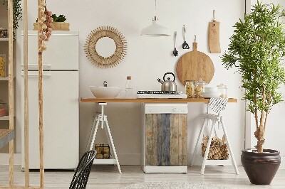 Imán decorativo para lavavajillas Tablas marrones verticales