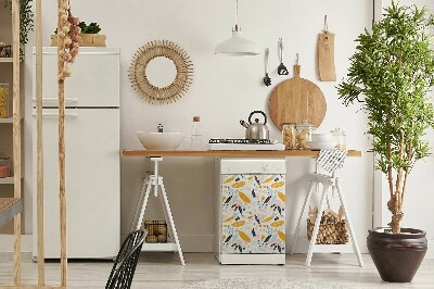 Imán decorativo para lavavajillas Hojas pastel