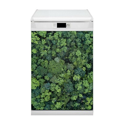 Funda magnética para lavavajillas Vista del bosque desde arriba