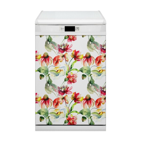 Funda magnética para lavavajillas Flores silvestres