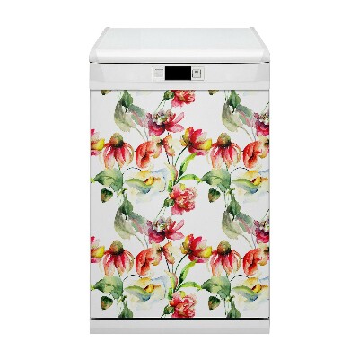 Funda magnética para lavavajillas Flores silvestres