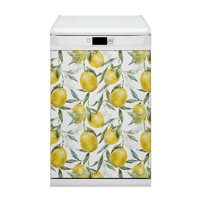 Cubierta magnética para lavavajillas Limones pintados