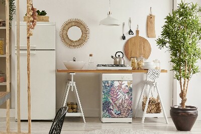 Imán decorativo para lavavajillas Flores y mariposas