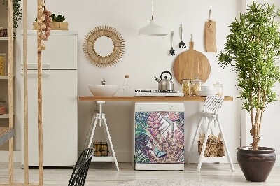 Imán decorativo para lavavajillas Flores y mariposas