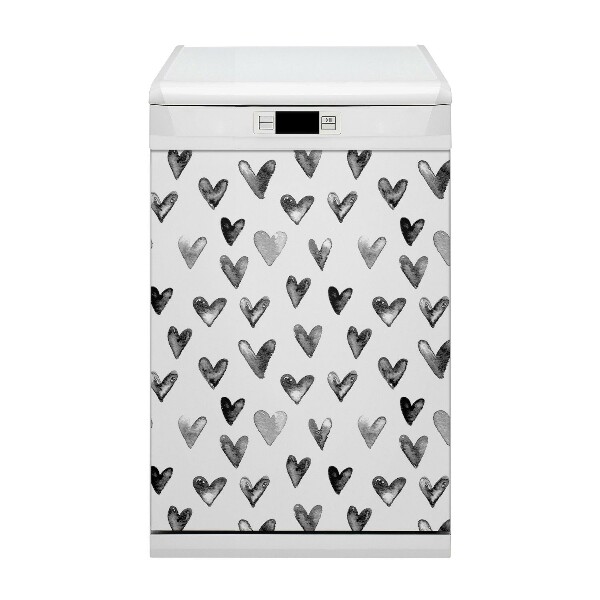 Funda magnética para lavavajillas Corazones pintados