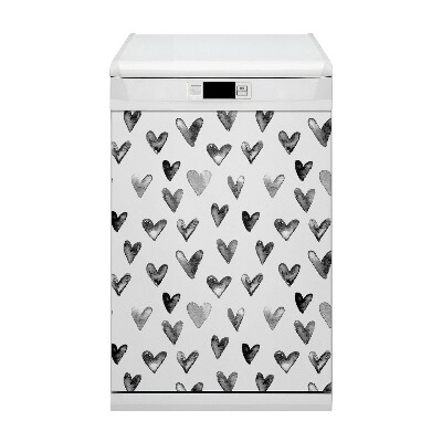 Funda magnética para lavavajillas Corazones pintados