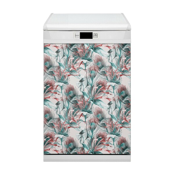 Imán decorativo para lavavajillas Dibujo tropical