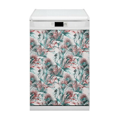 Imán decorativo para lavavajillas Dibujo tropical